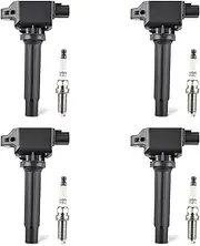 JDMON Ignition Coils Pack with Spark Plug Compatible with Mazda 3 2012-2020 2.0L,3 6 CX-5 2014-2020 2.5L,CX-3 MX-5 Miata 2016-2018 2.0L,CX-5 2013-2018 2.0L UF-656 93501 PE0118100