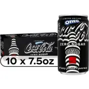 LIMITED Coca-Cola Zero Sugar OREO, 7.5 oz 10 Pack, FREE EXPEDITED SHIPPING.