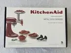 KitchenAid KSMMGA Metal Food Grinder Attachment - Silver