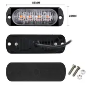Side Marker Strobe Flash Warning Lights Car Truck Trailer Work Lights DRL 2/6Pcs