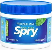 Spry Natural Peppermint Xylitol Mints, 240 Count