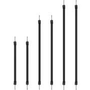 Rubber Bungee Cords Assorted Sizes, Rubber Flat Bungee Cords with Hooks, Bung...
