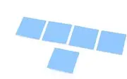 XYWHPGV 5 Pcs Thermal Conductive Heatsink Mount Stickers Blue 20x20mm(7c9c0 5b7e9 030d2 9c9b7 731af bcf83