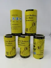 Lint Roller for Pet Hair Extra Sticky 5 Rolls Of 60 Fast Free Ship Refills Only