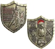 BirchRiver Armor of God Challenge Coin- Shield of Faith - Ephesians 6:13-17 - Put on The Armor of God - Commemorative Keepsake
