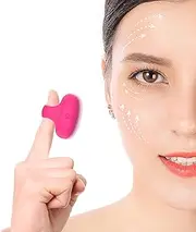 Upgrade Mini Facial & Eye Massage Ball Portable Travel Pocket USB Rechargeable Skin Care Massage Tools Relieve Eye Dark Circles,Puffiness,Fatigue Facial Muscles Tighten Anti-Aging. (Rose)