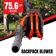 BBT FL8500 75.6cc 6HP High-Power 2-Stroke Backpack Leaf Blower
