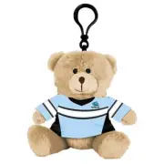 Cronulla Sharks NRL HANGING Plush Teddy Bear Bag Tag Sublimated Team Jersey