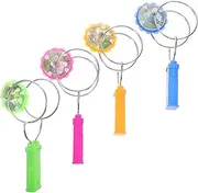 Gyro Wheel Toys for Boys and Girls 4 Pack Led Lights Fidget Toys Light up Tracks Creative and Fun for Boys Girls for Toddlers