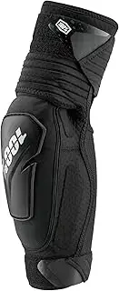 100% PROTECCIONES Black (Fortis Elbow Guards Black) -S/M Elbow Pads, White, Standard