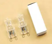 2pc 100W G9 Clear Tungsten Halogen Dimmable Bulb Light Lamp Globe 240V 2kHr Watt