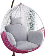 Egg Chair Cushion Only, Outdoor Thicken Swing Chair Seat Cushion, Large Garden Hammock Chair Cushion Cover, Washable Cover Hanging Egg Chair Cushion Replacement Mat PadsGrey