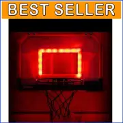 High-Quality Alloy Steel Mini Hoop with LED Lights and Complete Basketball Set