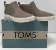 TOMS Bryce Women's Boots Shoes Taupe Grey Oiled Nubuck Faux Fur Lined Size 9