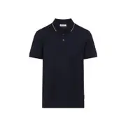 [Orlebar Brown] Orlebar Brown-Blue Dominic Cotton Polo-Uomo M STAND
