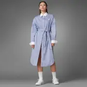 adidas Blue Version Long Shirt HB9410 Core Blue White Womens Top Outfit Dress