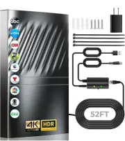 2024 Newest TV Antenna Indoor Smart Digital Up to 2000+ Miles-Amplified HD TV