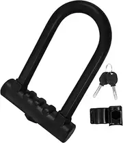 COOLHIYA Bike Lock Mount U Shape Lock for Bicycle Motorcycle Lock Bike Lock Key