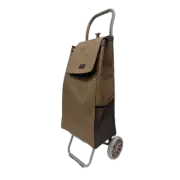 NEW SACHI COSMO WEATHERPROOF SHOPPING TROLLEY 38L Foldable Shop TAN
