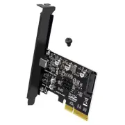 1PC ASM3242 PCI-E to Type-C USB 3.2 Gen 2X2 Expansion Adapter Card 20Gbps