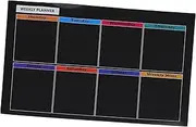 DOITOOL Magnetic Weekly Schedule Board Erasable Plan Calendar for Fridge Removable and Reusable Soft Magnetic Base Memo Planner for Home and Office Organization