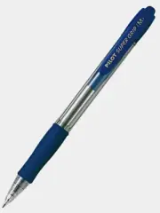 4 x Pilot Super Grip Ball Pen BPGP-10R-M Medium 1.0mm Retractable Blue