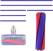 Soft Roller Head Brush Replacement Brush for Dyson V6 V7 V8 V10 V11, Soft Roller for Dyson Accessories, with 6 Felt Strips for Dyson Vacuum Cleaner, Cleaning and Dust Removal