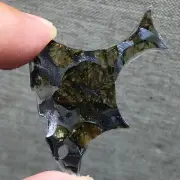 10.55Ct Brenham Olive Meteorite Pendant Olive Meteorite Slice