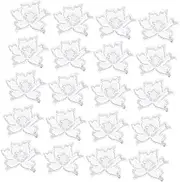 Gatuida 20Pcs Shine Flower Embroidery Patch Stickers Sew Clothing Appliques for Repair Decoration for Clothes Bags Hats Craft Projects