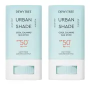 2-PACK DEWYTREE Urban Shade Cool Calming Sun Stick SPF 50+ PA++++Velvet Finish