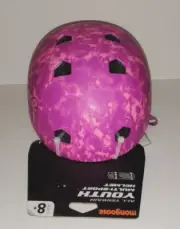 Girls Mongoose Youth All Terrain Multi-Sport Helmet Pink & Purple Ages 8+ NEW