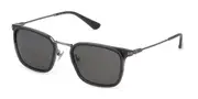 Police SPLP27 OCTANE 12 509P Men's Sunglasses Silver Size 54