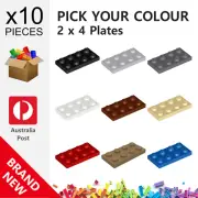 10x Genuine LEGO™ - 2 x 4 Plates - 3020 5584 New Plate Parts