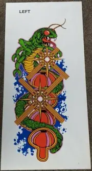 CENTIPEDE full sized UPRIGHT side art SCREEN PRINTED! no inkjet or solvent junk