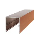 DECO 50 x 50mm 6.5m Ironbark DecoBatten QuickClick Cover
