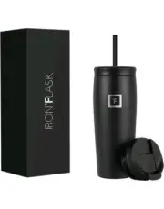 IRON °FLASK 20 oz Nomad Tumbler - BLACK - Stainless Steel Insulated