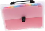 KICHOUSE Sturdy Practical File Storage Pouch 13 Pocket Expanding Folder Sort Documents Office Study Assistant 33x24x3cm