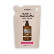 KUNDAL - Honey & Macadamia Nature Shampoo - Refill Pack - 400ml - Cherry Blossom