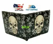 Skull & Leaf's Printed Handcrafted BI-Fold wallet
