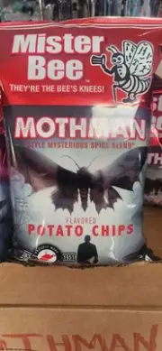 Mister Bee Mothman Mysterious Spice Blend Potato Chips 8oz Bag