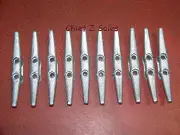 (10) HD 6” Galvanized Open-Base Dock Cleat Anchor Boat Marine Rope line tie-down