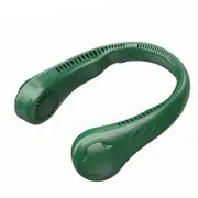Xiaomi Hanging Neck Fan Portable Cooling Fan USB Leafless 360 Degree Neckband Fan 78 Surround Air Outlets 4000Mah Rechargeable - green