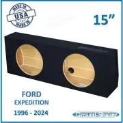 Ford Expedition 1996-2024 15" Dual Sealed Sub Box Subwoofer Enclosure Speaker