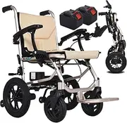 Lightweight Foldable Electric Wheelchair 30Lbs Power Wheel Chair with Detachable Battery Motorized Wheelchairs for Adults Elderly and Disabled