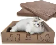 Cat Scratching Board 3 Pcs Cat Scratch Pad with Cat Scratch Box Double-Sided Cat