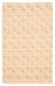 Vintage Hand Woven Kilim Rug 4'11" x 7'11" Traditional Wool Carpet