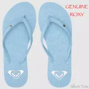 ROXY ANTILLES WOMENS LIGHT BLUE THONGS FLIP FLOPS SANDALS BRAND NEW WITH TAGS
