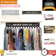 Stylish Wall-Mounted Trophy Shelf with Heavy-Duty Hooks - Perfect for Medals