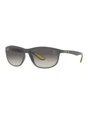 [Ray-Ban] 0RB4394M Sunglasses In Matte Grey