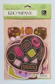 K&Company Cupid Scratch Off Die-Cut Cardstock Valentine's Day Love Chocolate